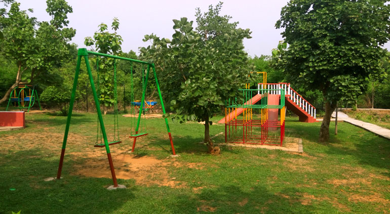 Agomoni, the first building in the 6 acre resort at Panchet Residency, Purulia
